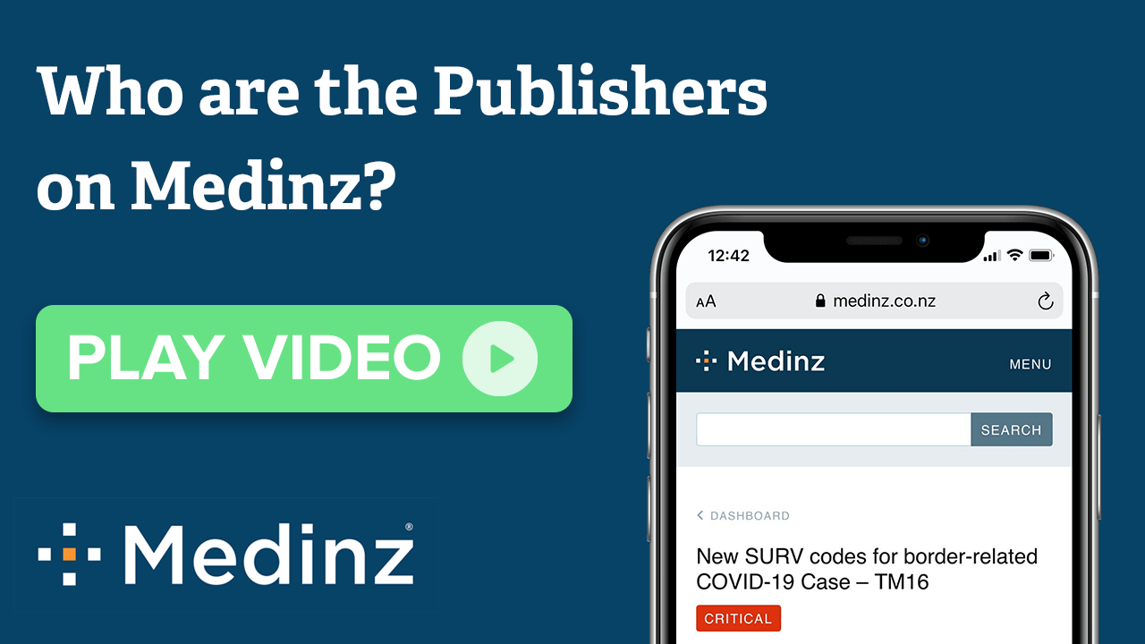 Who are the Publishers on Medinz?